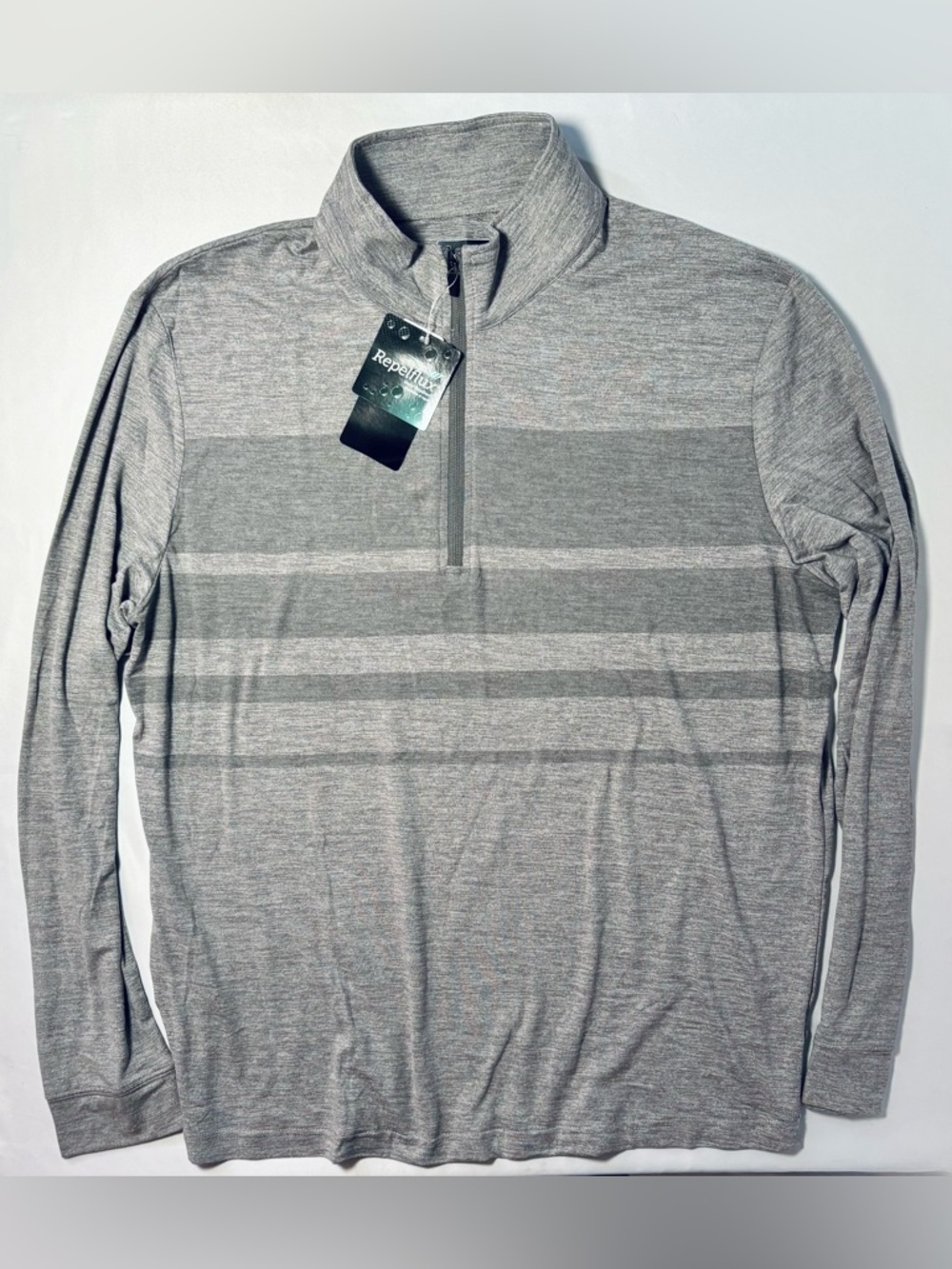 PGA Tour Luxury Performance Long Sleeve 1/4 Zip Golf Shirt Men's Large NEW w Tag